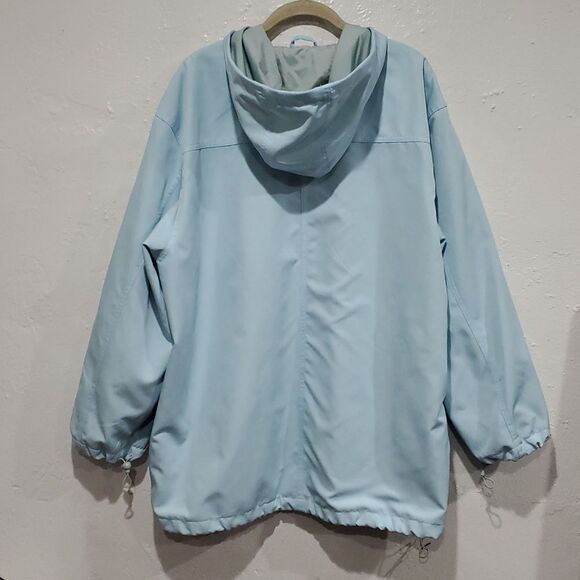 Nike Y2K Light Blue Hooded Jacket Size L - Picture 8 of 15